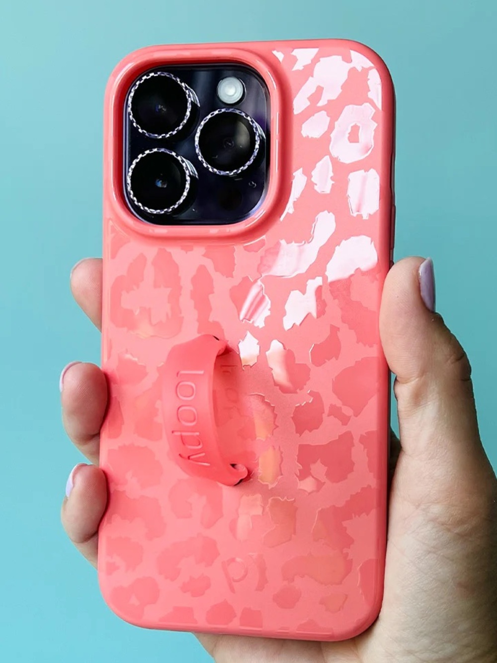 Loopy Case Coral Leopard - iPhone 13 Pro Max - Righty